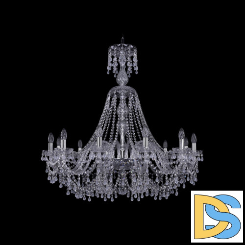 Подвесная люстра Bohemia Ivele Crystal 1410/12/360/XL-97 Ni V0300