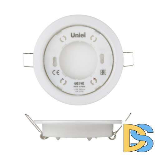 Встраиваемый светильник (UL-00005051) Uniel GX53/H2 White 10 Prom