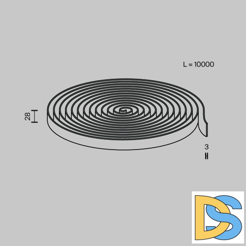 Токопроводящая текстильная лента Maytoni Parity TRX130-1.10LG
