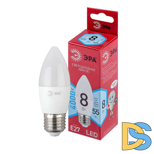 Лампа светодиодная Эра E27 8W 4000K LED B35-8W-840-E27 R Б0050695