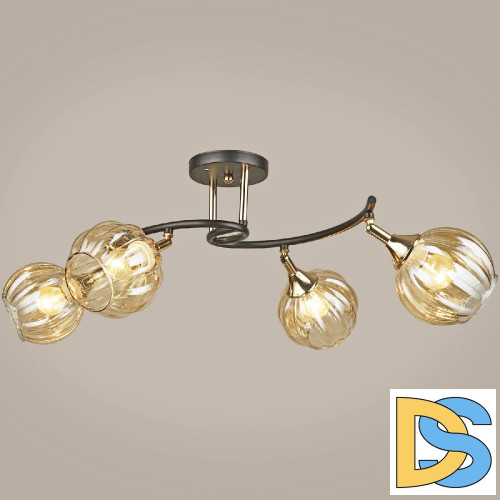 Потолочная люстра Reluce 04236-0.3-04 BK+FGD