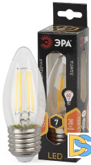 Лампа светодиодная Эра E27 7W 2700K F-LED B35-7W-827-E27 Б0027950