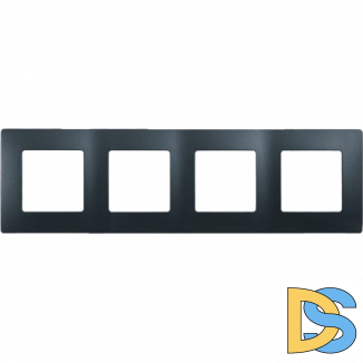 Рамка Legrand Etika 4-постовая антрацит 672584