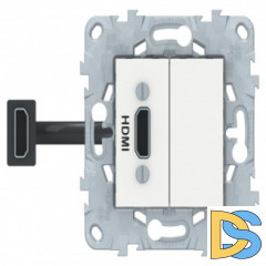 Розетка HDMI, Белый, серия Unica New, Schneider Electric