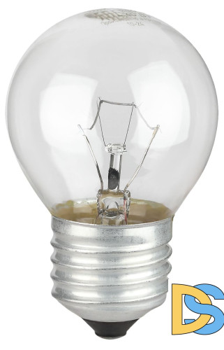 Лампа накаливания Эра P-40-E27-230-CL шар Б0066568