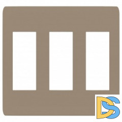 Рамка 3-ая (тройная), Песочный/Бежевый, серия Unica Studio, Schneider Electric