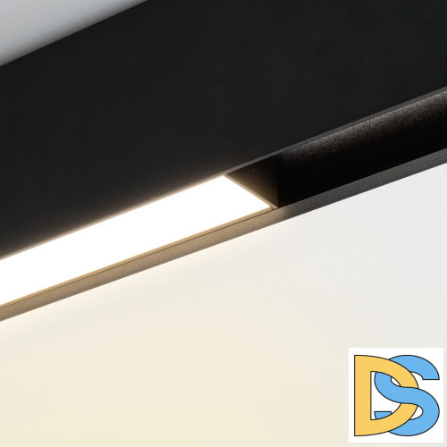 Трековый магнитный светильник Arlight MAG-FLAT-45-L605-18W Day4000 (BK, 100 deg, 24V, DALI) 046583