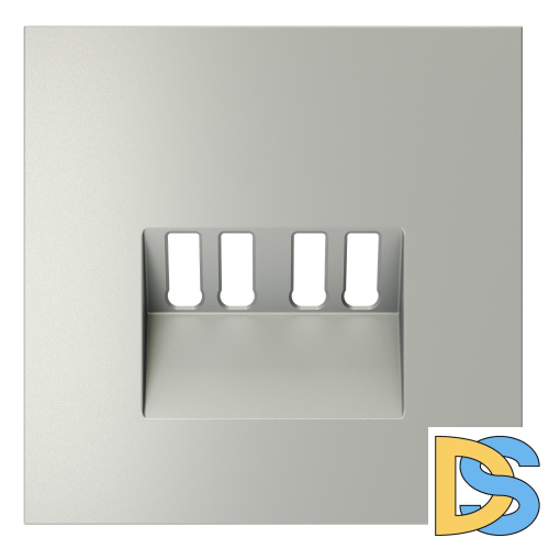 Накладка для розетки акустической 4-местной , S70 (сталь)