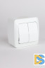 Выключатель двухклавишный ELBI Alsu 504-010200-202