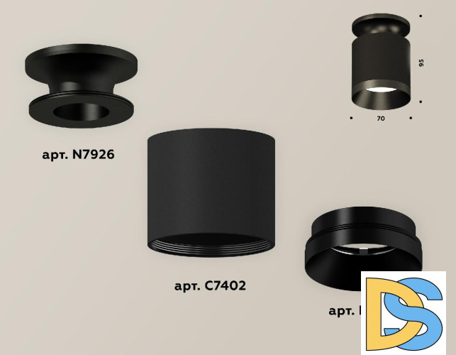 Накладной светильник Ambrella Light Techno XS7402062 (N7926, C7402, N7031)