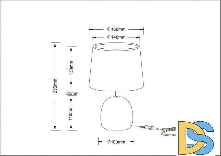Настольная лампа Arte Lamp Titawin A5022LT-1GY