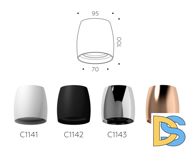 Корпус светильника накладной Ambrella Light DIY Spot C1141