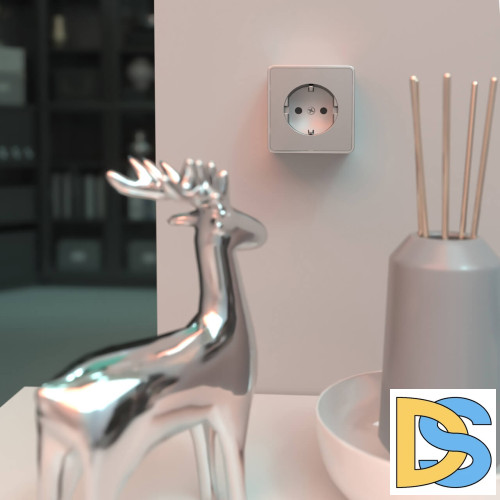 Розетка с заземлением Werkel Gallant серебряный W5071006 4690389167157