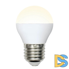 Лампа светодиодная (UL-00002377) Uniel E27 6W 3000K матовая LED-G45-6W/WW/E27/FR/MB PLM11WH