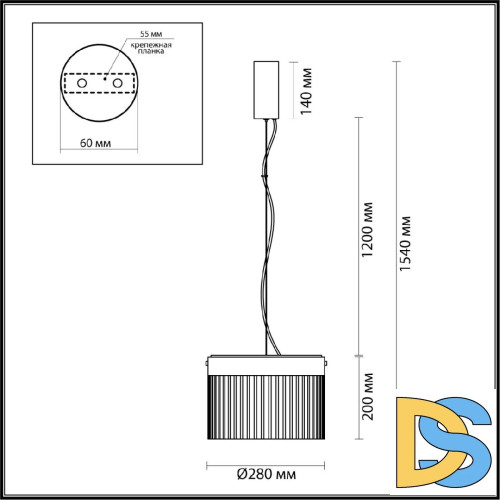 Подвесной светильник Odeon Light Pillari 5047/24L