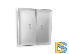 Лицевая панель для выключателя двухклавишного с подсветкой Ambrella Volt Alfa AP4040