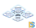 Потолочная светодиодная люстра Ambrella Light Acrylica Ice FA288
