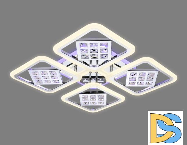 Потолочная светодиодная люстра Ambrella Light Acrylica Ice FA288