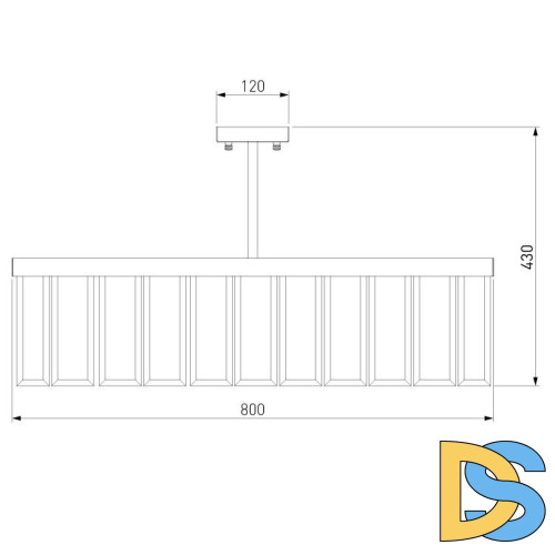 Потолочная люстра Bogates Eclipse 357/8 Smart