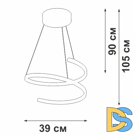 Подвесной светильник Vitaluce V30440-0/1S