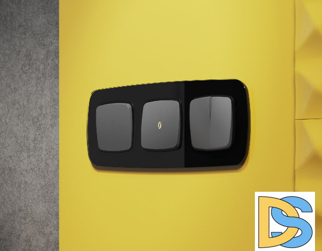 Лицевая панель для выключателя одноклавишного с подсветкой Ambrella Volt Omega OP6520