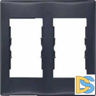 Рамка IP44 2-ая (двойная), влагозащитная, Графит, серия Sedna, Schneider Electric