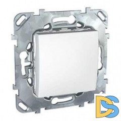 Выключатель 1-клавишный, перекрестный (с трех мест), Белый, серия Unica, Schneider Electric