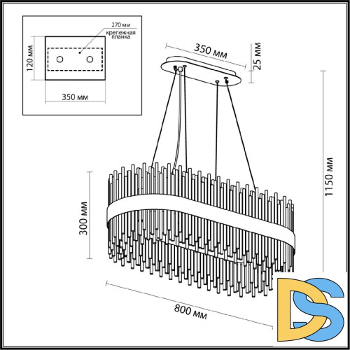Подвесная люстра Odeon Light Focco 4722/24