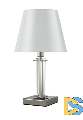 Настольная лампа Crystal Lux Nicolas NICOLAS LG1 NICKEL/WHITE