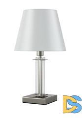 Настольная лампа Crystal Lux Nicolas NICOLAS LG1 NICKEL/WHITE