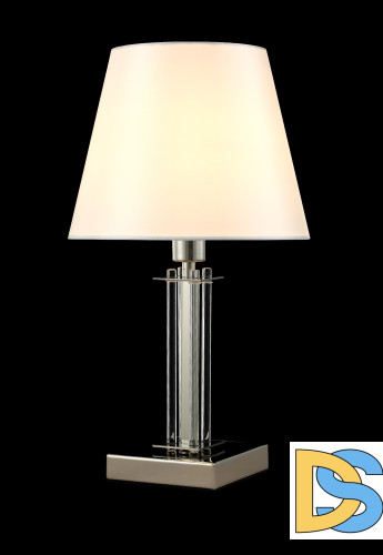 Настольная лампа Crystal Lux Nicolas NICOLAS LG1 NICKEL/WHITE