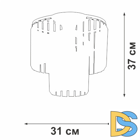 Потолочный светильник Vitaluce V5155-1/4PL