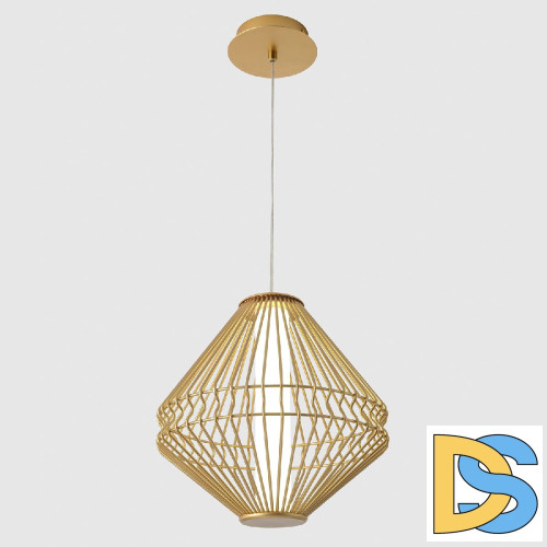 Подвесной светильник Crystal Lux CUADRA SP15W LED GOLD