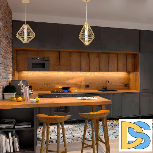 Подвесной светильник Crystal Lux CUADRA SP15W LED GOLD