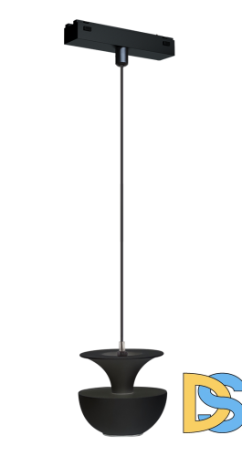 Трековый магнитный светильник iLedex Vision 4825-044-D80-6W-38DG-3000K-BK