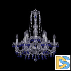 Подвесная люстра Bohemia Ivele Crystal 1410/6+3/195/h-63 Ni V3001