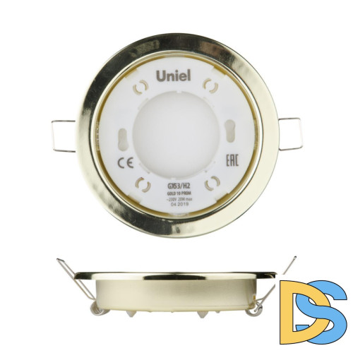 Встраиваемый светильник (UL-00005053) Uniel GX53/H2 Gold 10 Prom