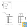 Уличный настенный светильник Odeon Light Magus 4964/1W
