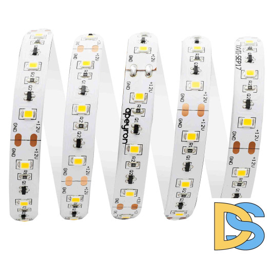 Светодиодная лента Apeyron 12В ПРО 14,4Вт/м smd2835 60д/м IP20 1200Лм/мЛм/м 20м 4000К 00-141