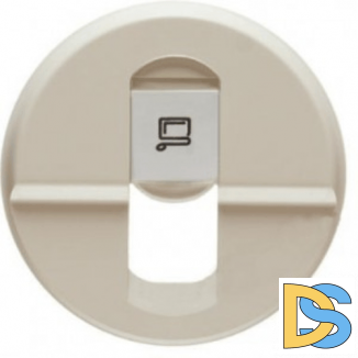 Лицевая панель для розетки RJ45 Legrand Celiane слоновая кость, 66235
