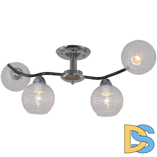 Потолочная люстра Reluce 07624-0.3-04 CR+BK