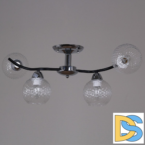 Потолочная люстра Reluce 07624-0.3-04 CR+BK