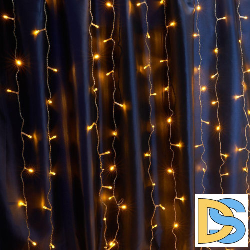Уличная светодиодная гирлянда Feron Занавес 230V желтый без мерцания CL19 41623
