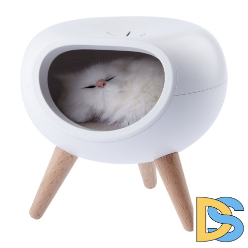 Светильник-ночник ЭРА Котик белый NLED-467-1W-W Б0052814