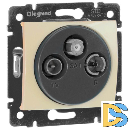 Розетка TV-FM-SAT Legrand Valena Звезда слоновая кость 774335