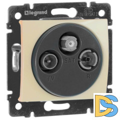 Розетка TV-FM-SAT Legrand Valena Звезда слоновая кость 774335