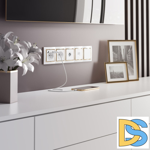 Телефонная розетка RJ-11 Werkel (белый) W1182001