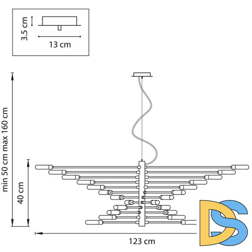 Подвесная люстра Lightstar RAGNO 733247