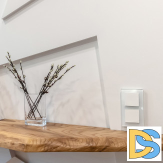 Рамка на 2 поста (белый,стекло) W0021101