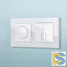 Рамка на 2 поста (белый,стекло) W0021101